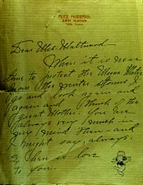Letter to K. Maltwood from A. Hubbard